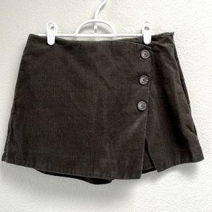 Nectar Clothing Cotton Corduroy Mini Skirt/Skort, Brown Shorts, Size Medium
